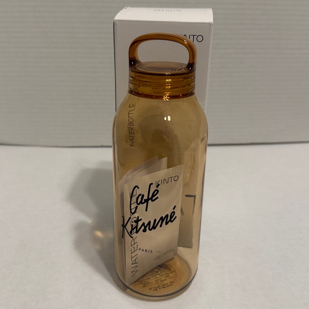 MAISON KITSUNE Beige Tote Bag with Free Cafe Kitsune Water bottle - Picture 7 of 7